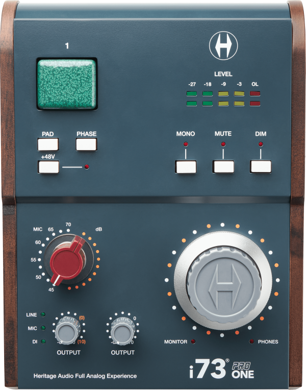 Heritage Audio i73 Pro One USB-C Audio Interface with 73-Style Preamp