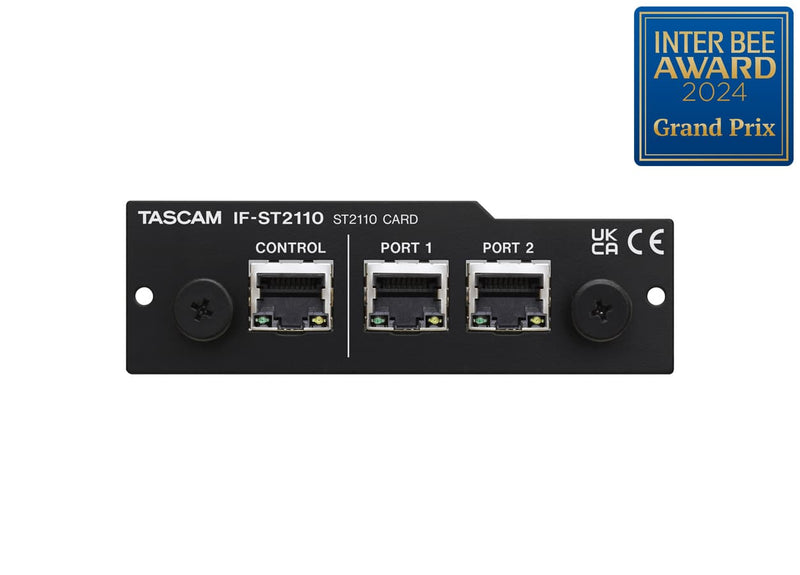 Tascam IF-ST2110 SMPTE ST2110 Expansion Card