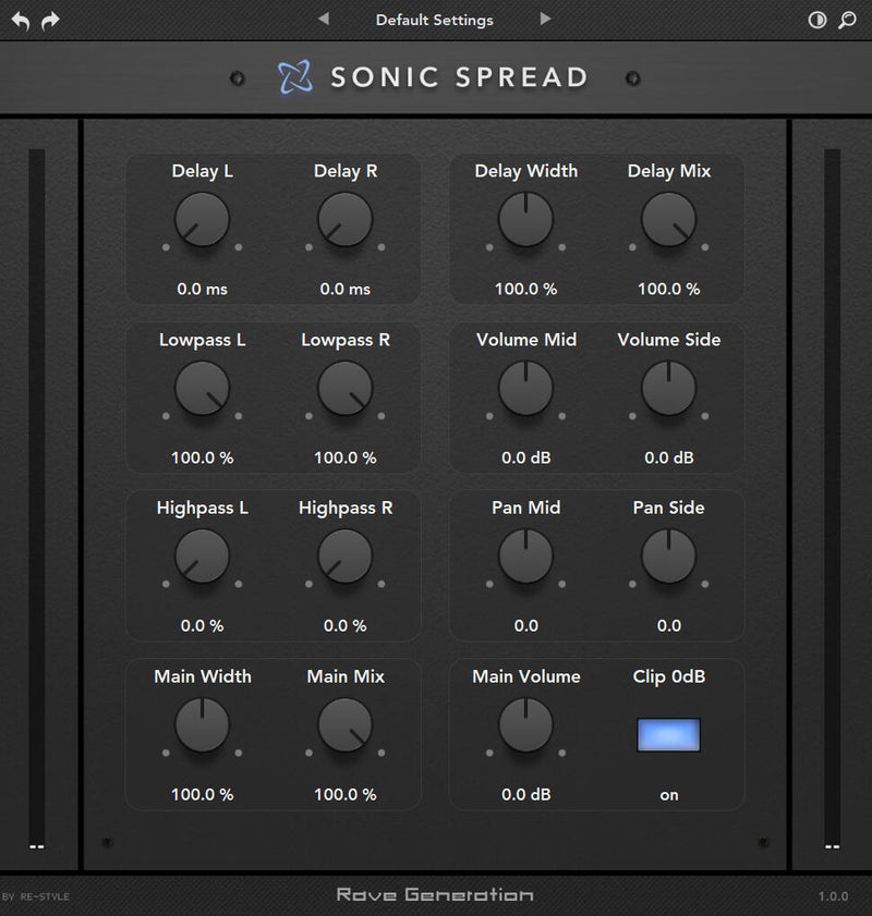 Rave Generation Sonic Spread Precision Stereo Imaging Plug-In