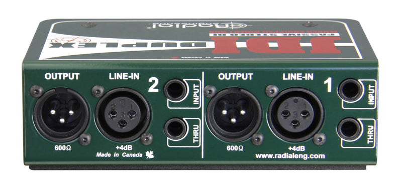 Radial Engineering JDI Duplex Premium Stereo Passive DI Box