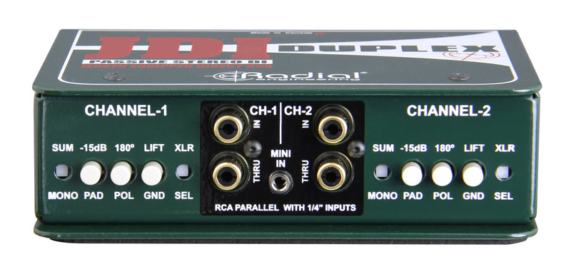 Radial Engineering JDI Duplex Premium Stereo Passive DI Box