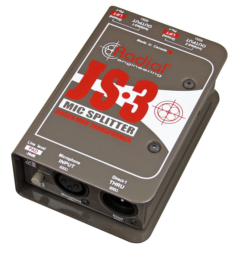 Radial Engineering JS2 / JS3 Passive Mic Splitters