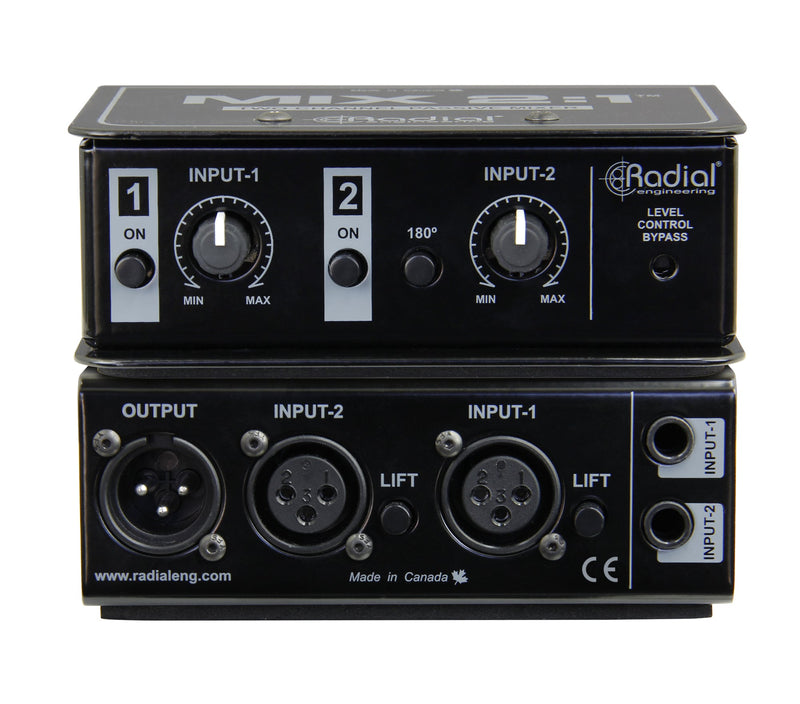 Radial Engineering Mix 2:1 Two Channel Summing Mixer