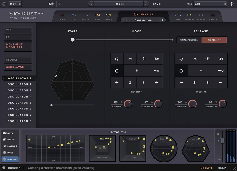 Sound Particles SkyDust Spatial Synthesiser - 3D Version