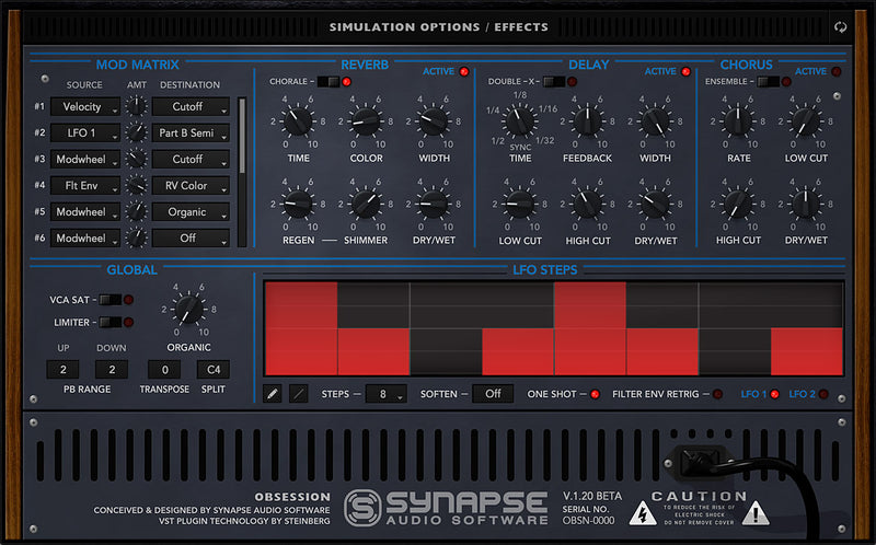 Synapse Audio Software Obsession Virtual Instrument