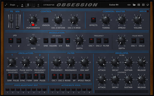 Synapse Audio Software Obsession Virtual Instrument