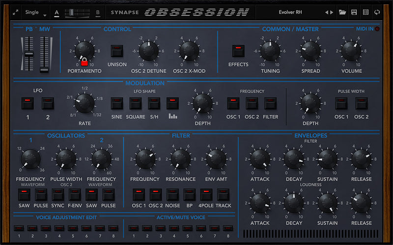 Synapse Audio Software Obsession Virtual Instrument