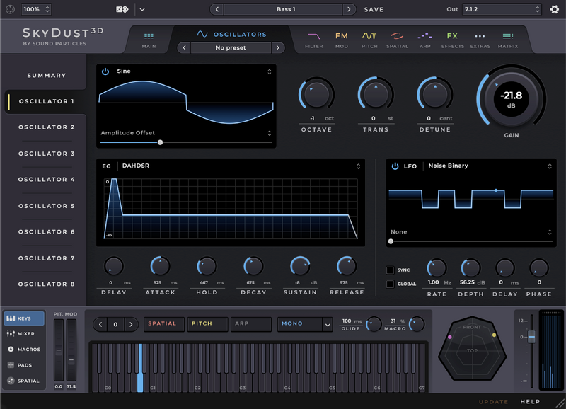 Sound Particles SkyDust Spatial Synthesiser - 3D Version - EDU