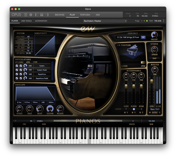 East West Bechstein D-280 Platinum
