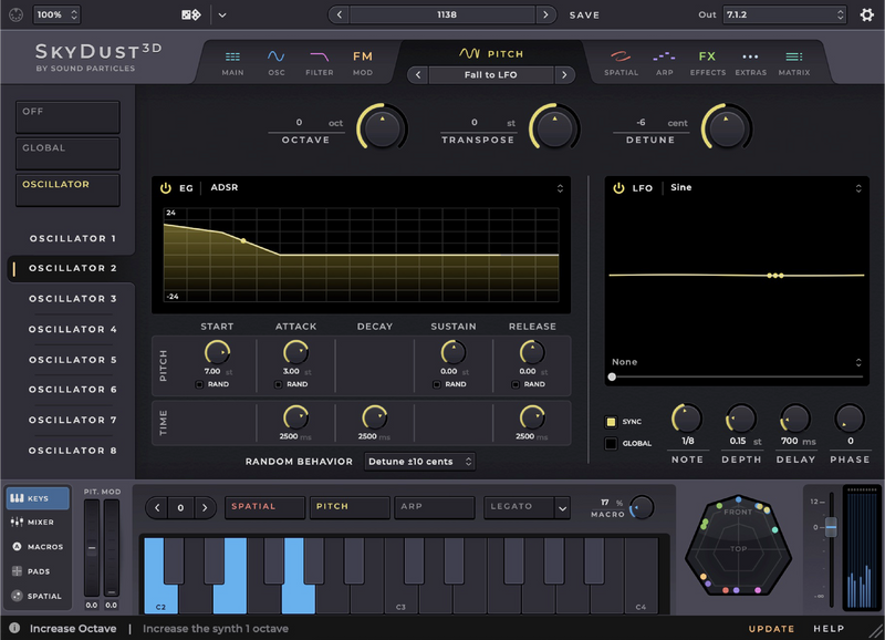 Sound Particles SkyDust Spatial Synthesiser - Stereo Version