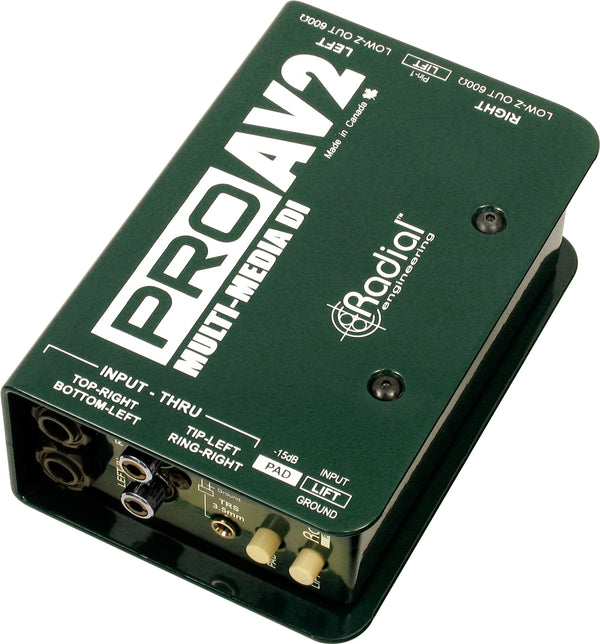 Radial Engineering ProAV2 Stereo Passive Multimedia Direct Box