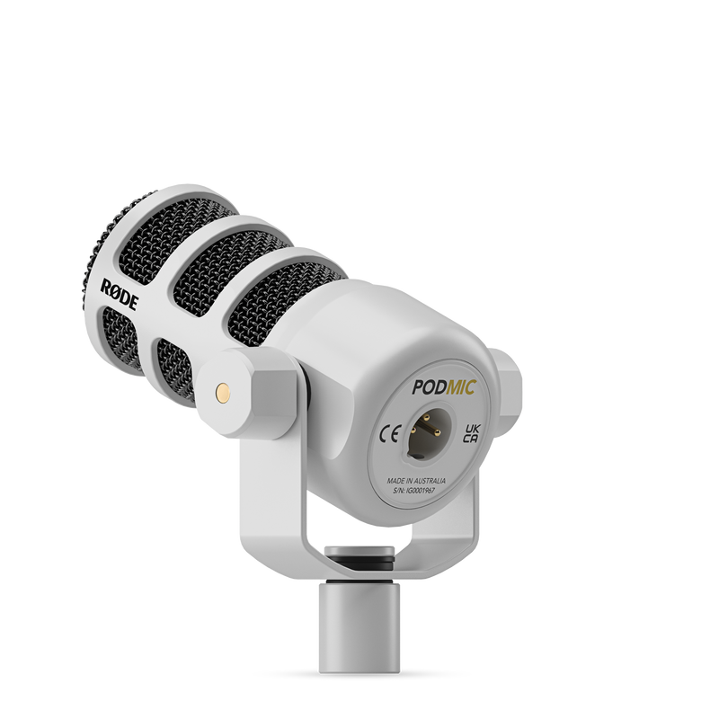 Rode PodMic White Dynamic Podcasting Microphone