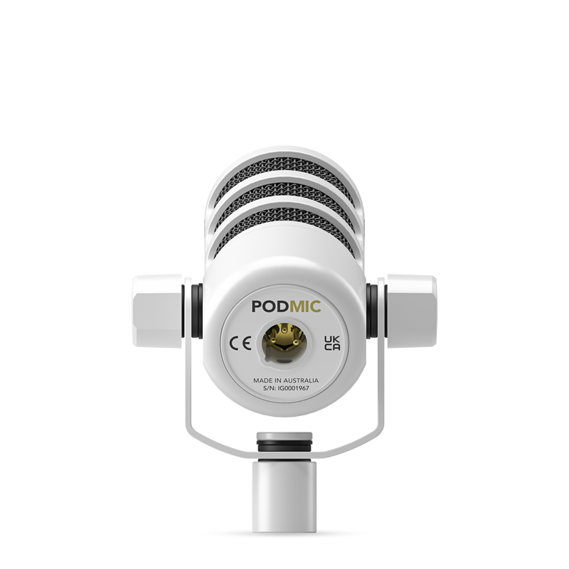 Rode PodMic White Dynamic Podcasting Microphone