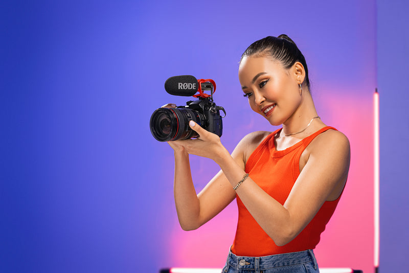 Rode VideoMic GO II with Helix Isolation Mount