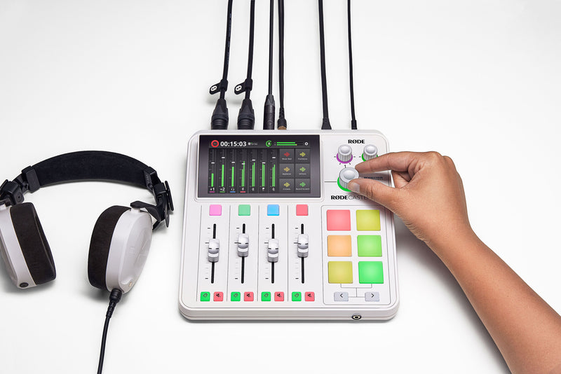 Rode Rodecaster Duo White Integrated Audio Production Studio