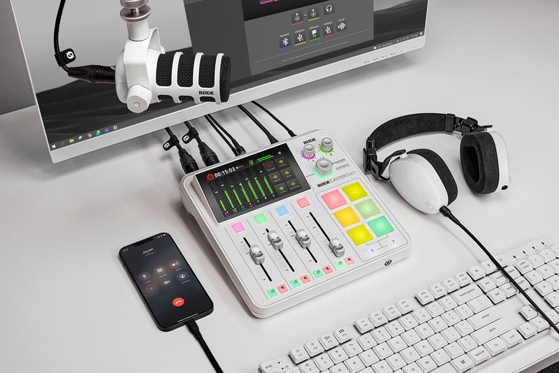 Rode Rodecaster Duo White Integrated Audio Production Studio