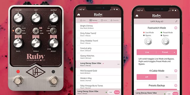 Universal Audio Ruby '63 Top Boost Amplifier Pedal