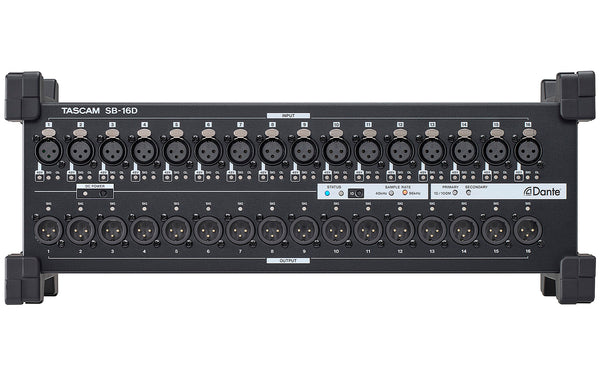 Tascam SB-16D Dante Stage Box