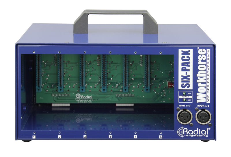 Radial Engineering SixPack 6-Slot 500 Series Power Rack