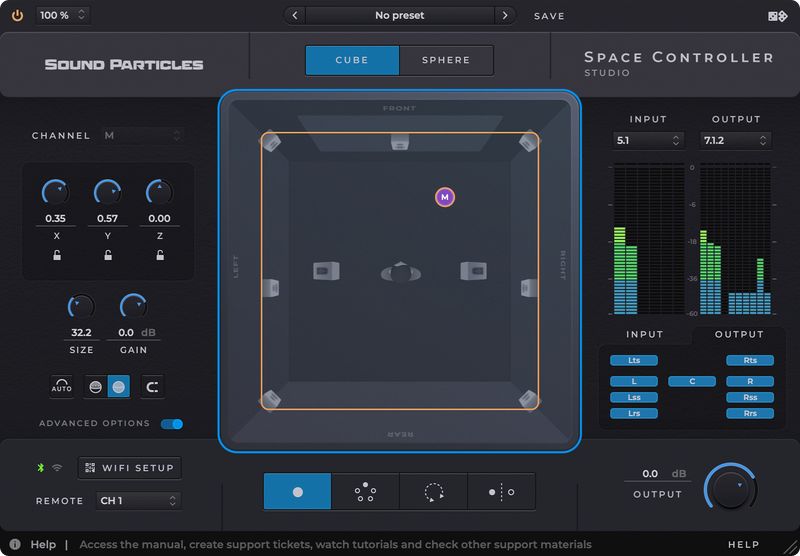 Sound Particles Space Controller (Studio) - EDU