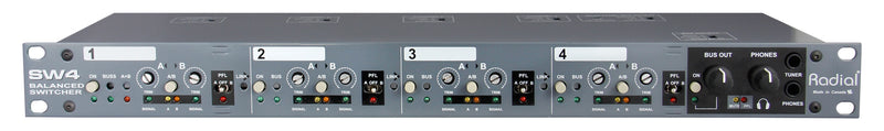Radial Engineering SW4 Four Channel Audio Switcher