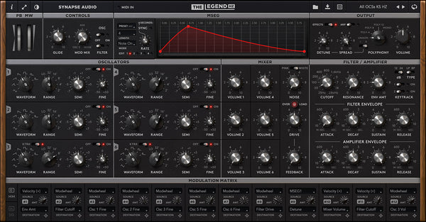 Synapse Audio Software The Legend HZ Virtual Instrument