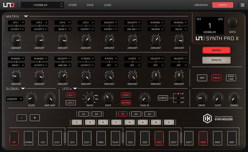 IK Multimedia UNO Synth Pro X Analog Synthesizer