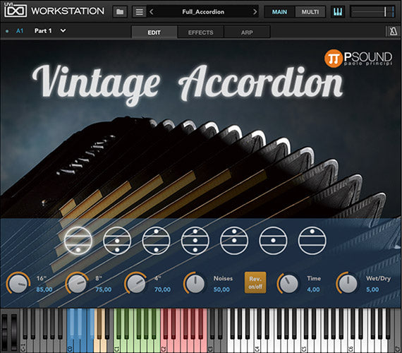PSound Vintage Accordian Virtual Instrument