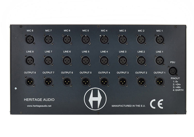Heritage Audio Frame 8 Enclosure for 8 x 80 Series Modules