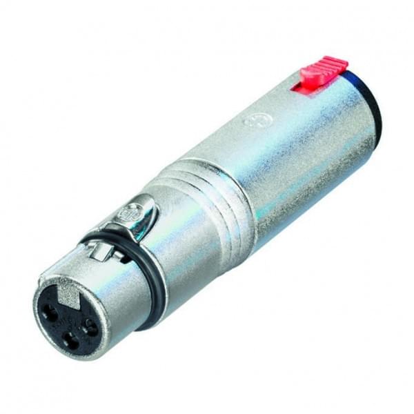 Neutrik NA3FJ Female XLR - Stereo 1/4" Locking Jack Adaptor