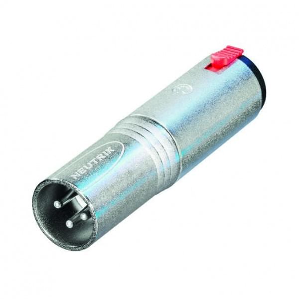 Neutrik NA3MJ Male XLR - Stereo 1/4" Locking Jack Adaptor