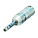 Neutrik NA3MP Male XLR - Stereo 1/4" Plug Adaptor