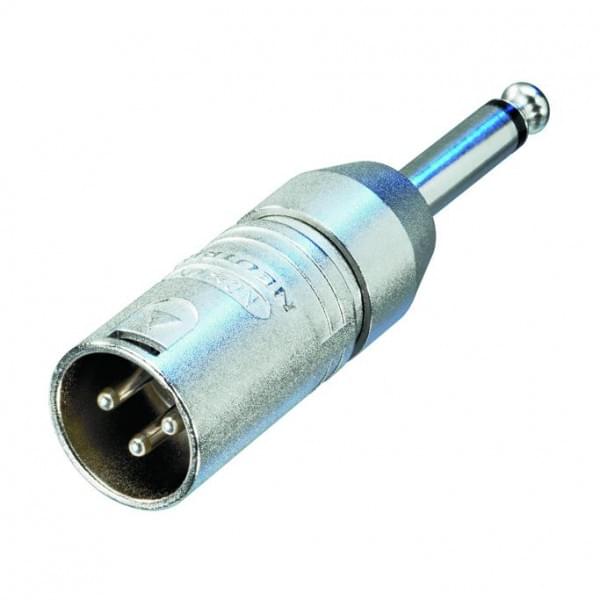 Neutrik NA2MP Male XLR - Mono Jack Plug Adaptor