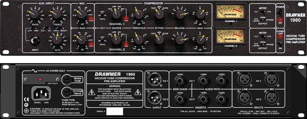 Drawmer 1960 Dual Mic Preamp / Vacuum Tube Compressor