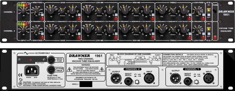 Drawmer 1961 Dual Vacuum Tube Equaliser