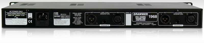 Drawmer 1968 mkII Dual Channel Tube Compressor