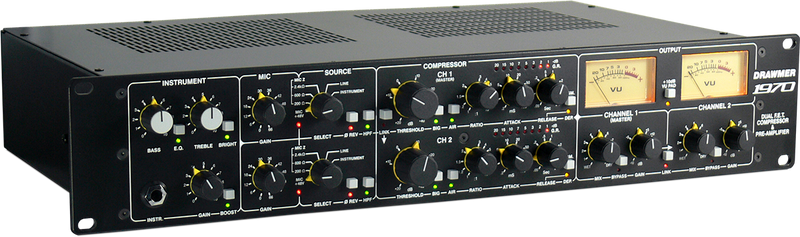 Drawmer 1970 Dual FET Compressor & Pre-Amp