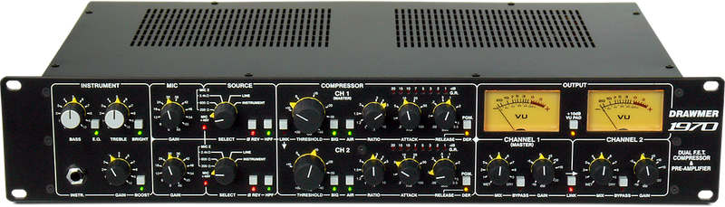 Drawmer 1970 Dual FET Compressor & Pre-Amp
