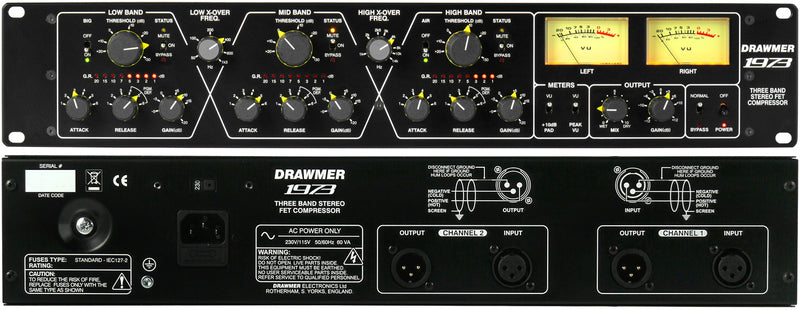 Drawmer 1973 Three-Band Stereo FET Compressor