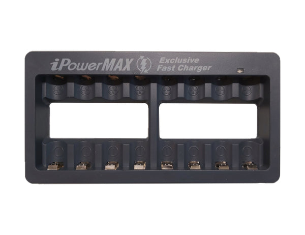 iPower US AACU8 8-Bay AA Battery Fast USB Charger