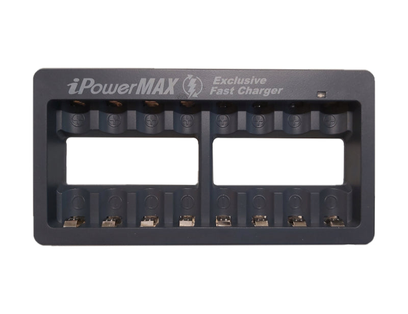 iPower US AACU8 8-Bay AA Battery Fast USB Charger