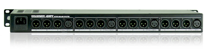 Drawmer Kickbox 4X4R Rackmount Active Microphone Splitter