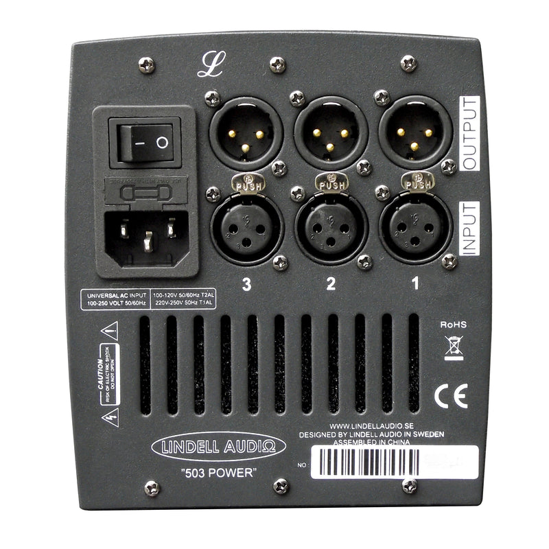 Lindell Audio 503 Power 500 Series 3-Slot Chassis