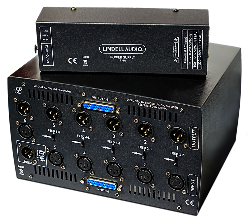 Lindell Audio 506 Power mkII 500 Series 6-Slot Chassis