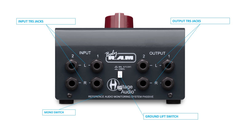 Heritage Audio Baby RAM Passive Monitor Controller
