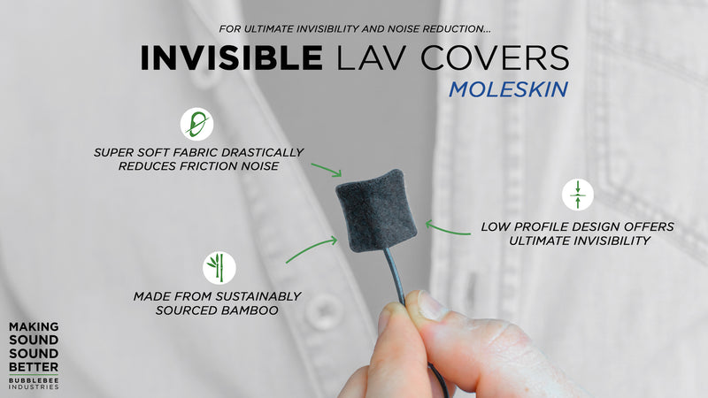 Bubble-Bee Invisible Lav Covers-Moleskin