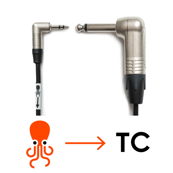 Tentacle to 6.3mm Jack Cable 90°