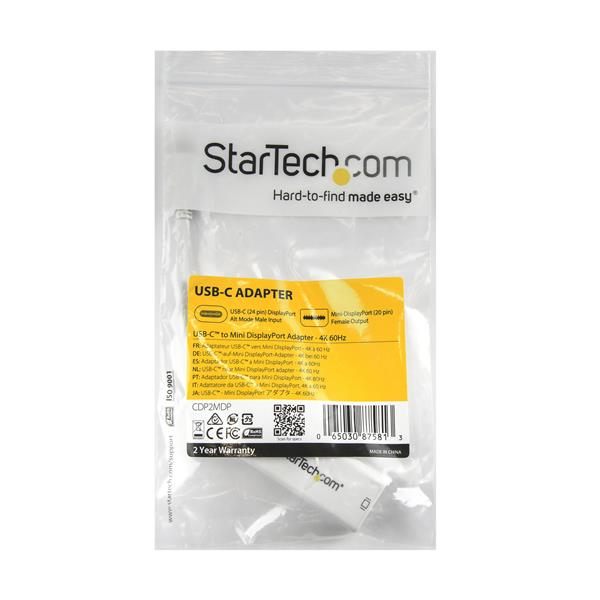 Startech CDP2MDP USB-C to Mini DisplayPort Adaptor