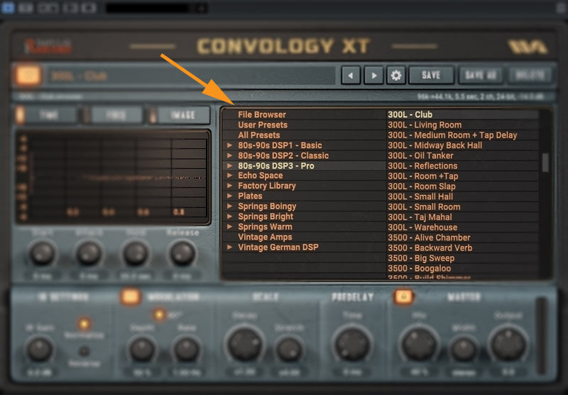 Impulse Record Echo Space Reverb Plug-In