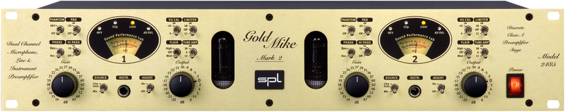 SPL GoldMike Mk2 Dual-Channel Mic & Instrument Preamp
